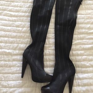 Mercari Report Signature thigh high boots